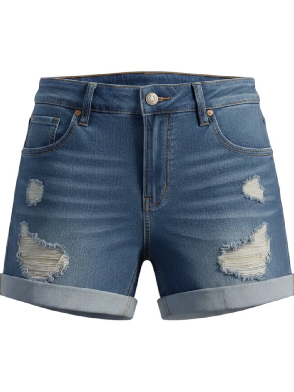 Dollhouse Blue Women's Distressed Denim Shorts Size 11